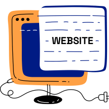 illustrative image on the topic of how to make a website