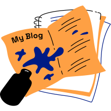 illustrative image on the topic of how to start a blog