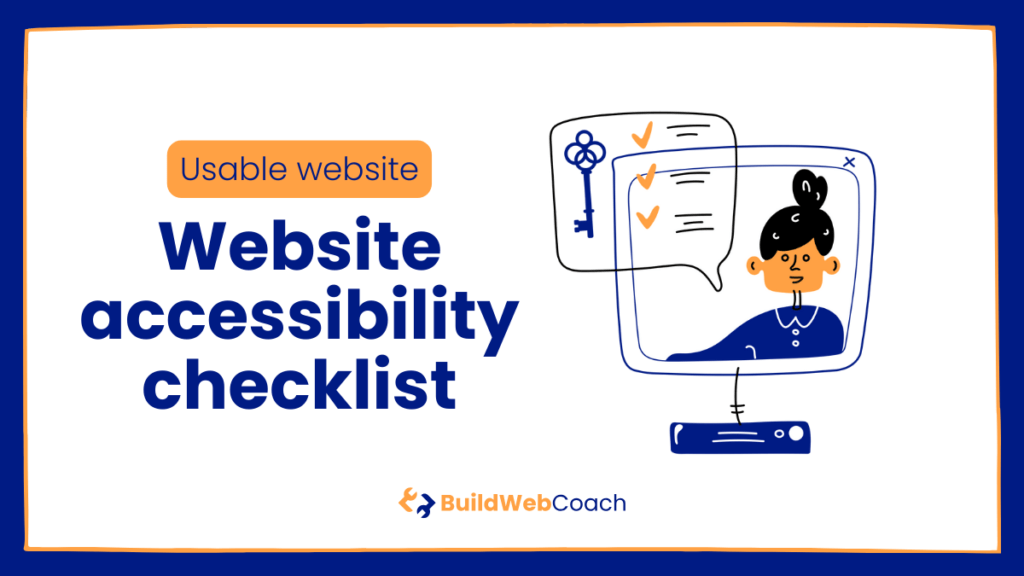 Accessibility checklist (illustrative image)
