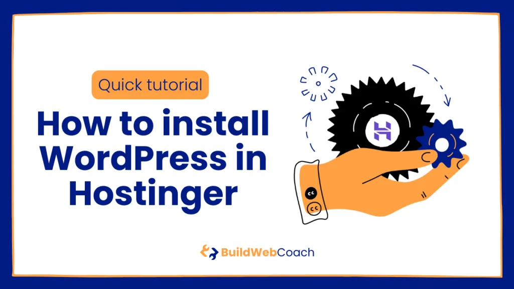 Install WordPress in Hostinger (illustrative image)